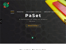 Tablet Screenshot of paset.com.ar